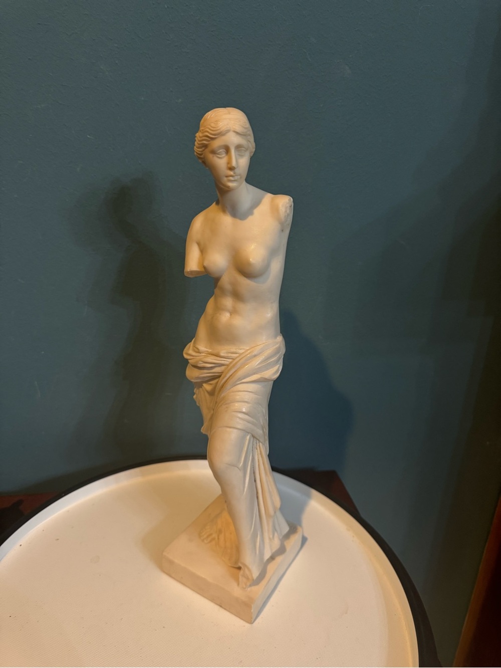 Vintage A Santini The Venus De Milo 11" Greek Aphrodite Marble Statue Italy